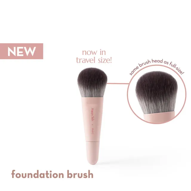 Happy Skin x Marj Mini pinceau fond de teint rose