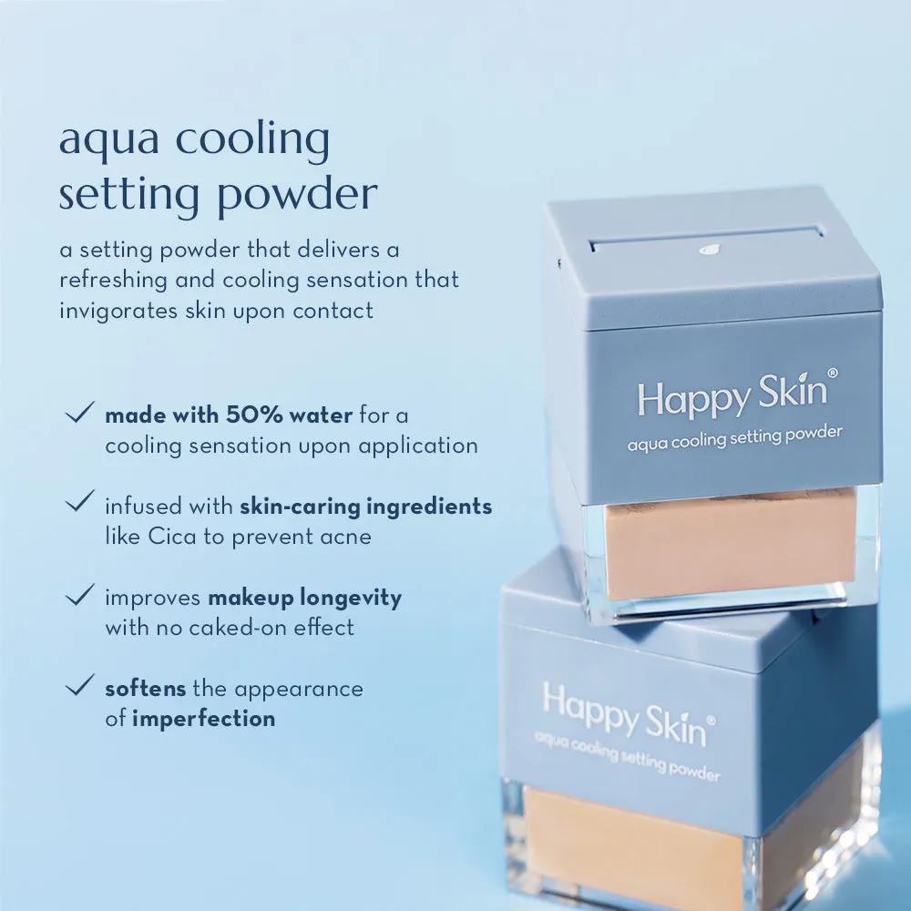 Happy Skin Dew Aqua poudre fixante fraîche semi-mate