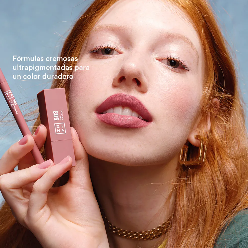 3INA For Everyone lip duo rouge 503 nude rosé