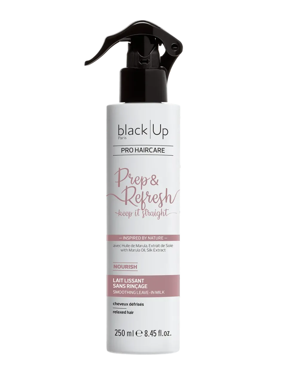 Black Up Prep & Refresh Keep It Straight lait lissant marula