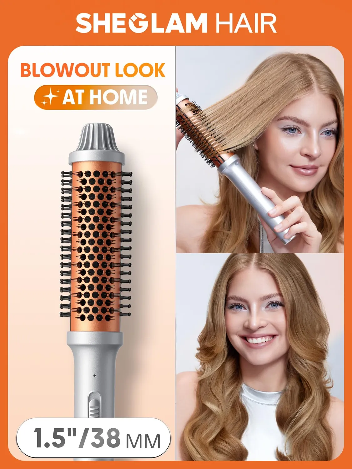 SHEGLAM It-Curl 38 mm brosse à air chaud volume