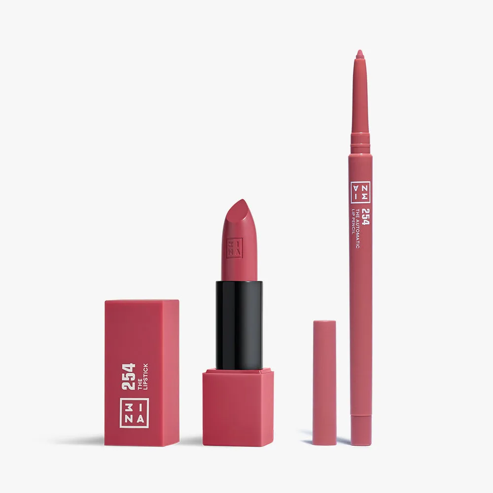 3INA It's a Cult duo lèvres 254 rose vintage semi-mat