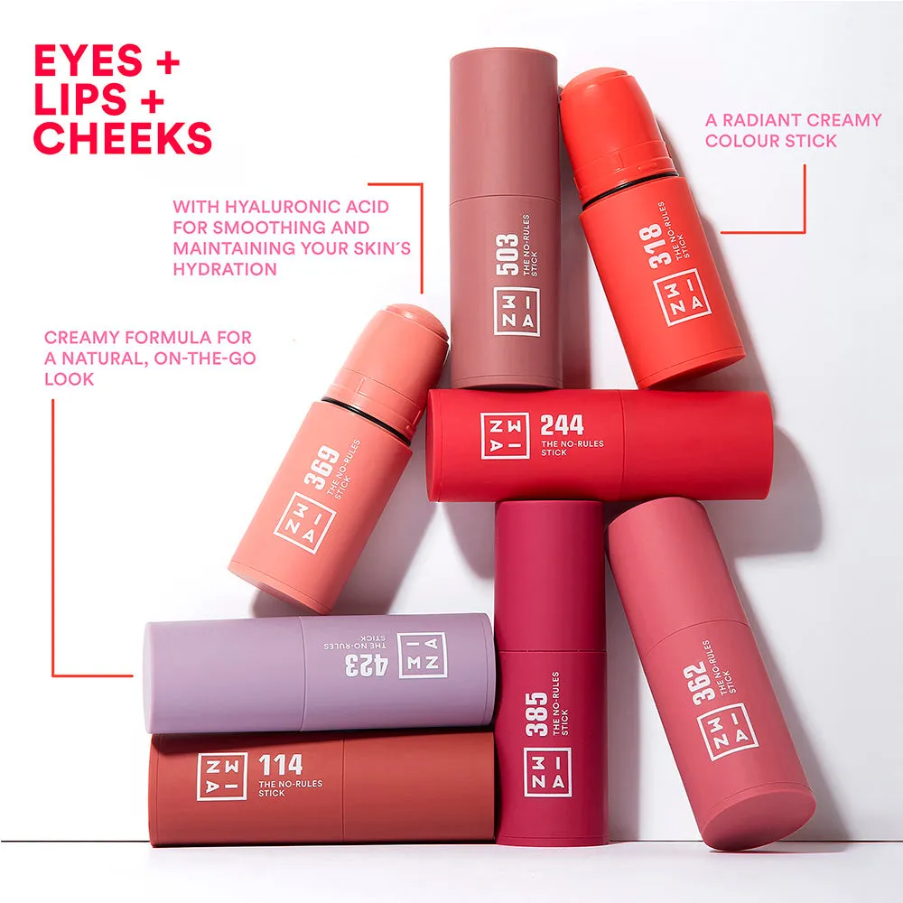 3INA The No-Rules Stick 423 stick blush 3-en-1 sheer