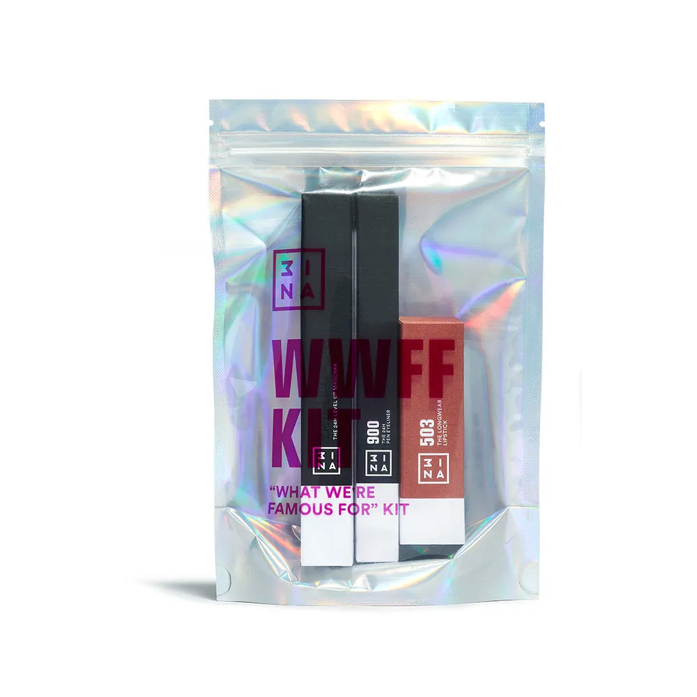 3INA WWFF Kit maquillage eyeliner mascara rouge 503
