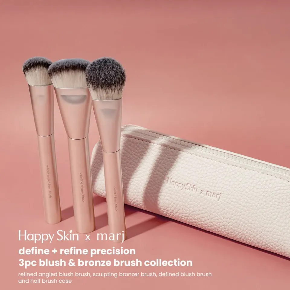 Happy Skin Define + Refine Precision pinceaux blush bronze 3 pièces