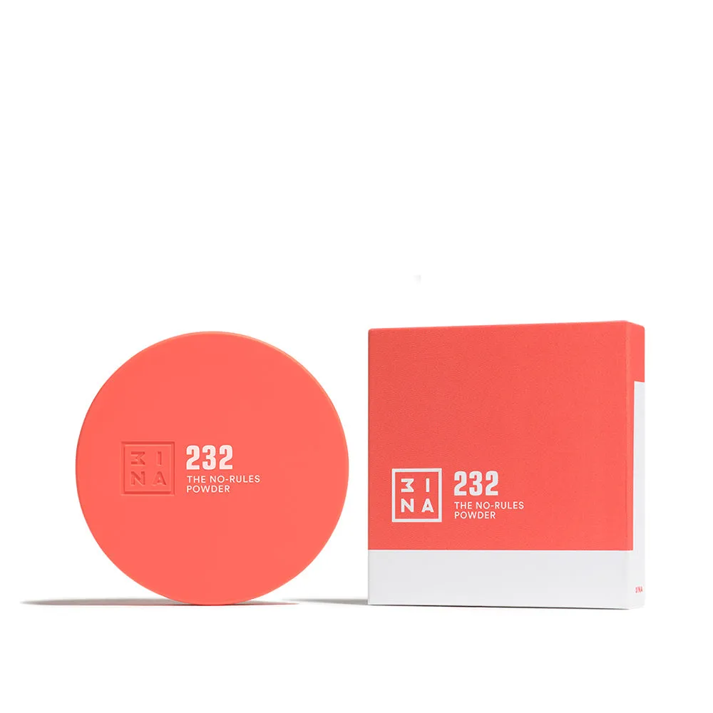 3INA The No-Rules Powder 232 Blush 3-en-1 sans talc