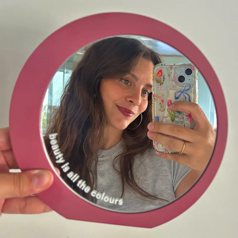 3INA No-Rules Mirror 254 miroir rose vintage