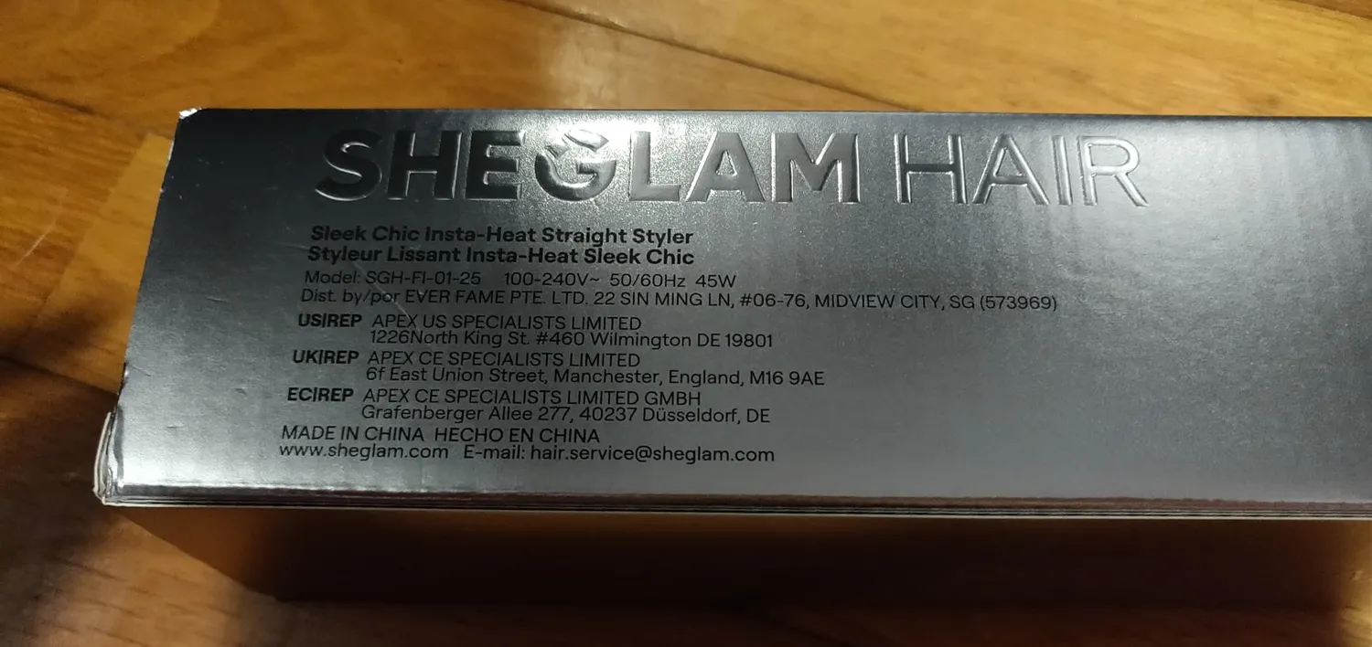 SHEGLAM Lisseur Boucleur 2-en-1 25mm ions négatifs