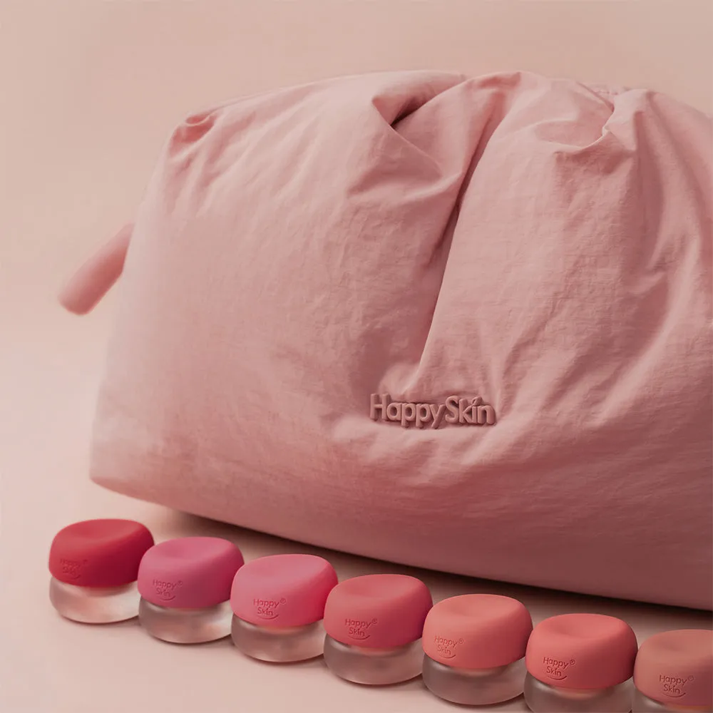 Happy Skin Oversized Mallow Pouch trousse maquillage mauve matelassée
