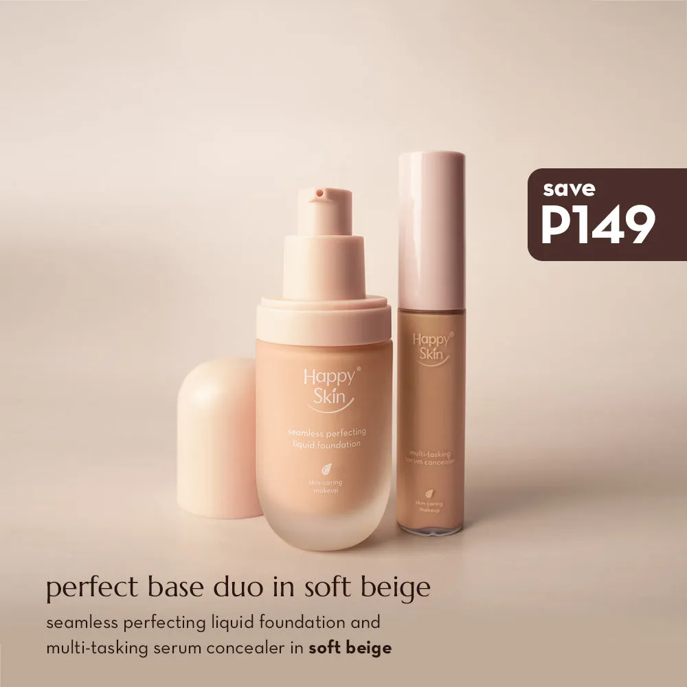 Happy Skin Off Duty Perfect Base Duo fond de teint Nude Beige mat