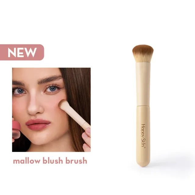 Happy Skin Mallow Pinceau Blush rose fibres vegan