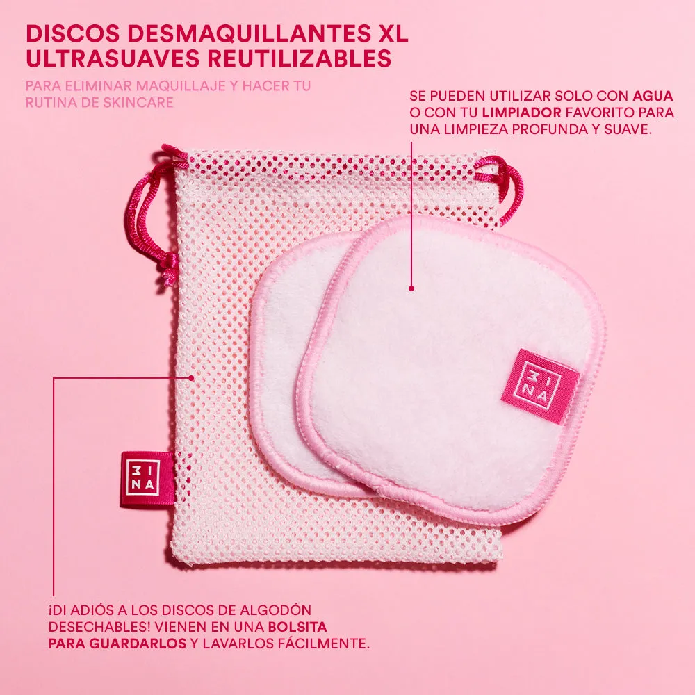 3INA The Softie Face Pads disques démaquillants lavables