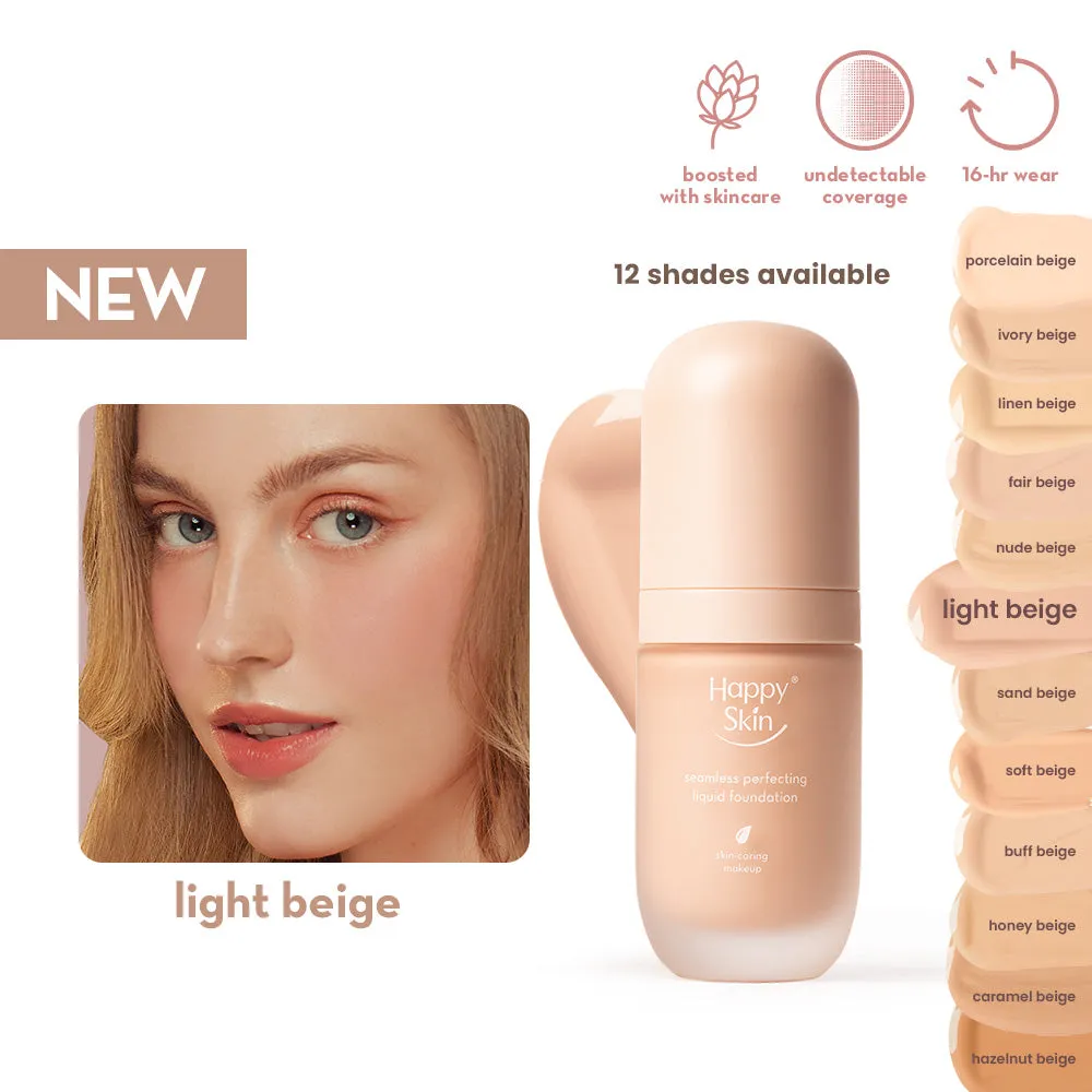 Happy Skin Off Duty Perfect Base Duo fond de teint Nude Beige mat