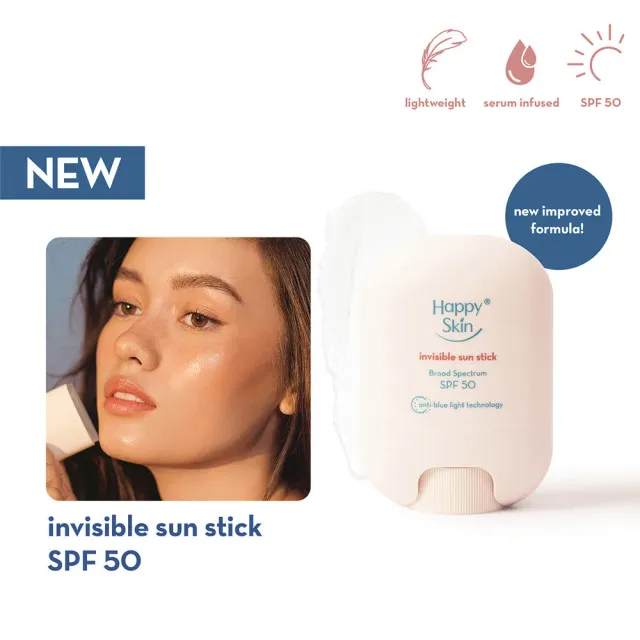 Happy Skin Invisible Sun Stick SPF50 stick solaire transparent