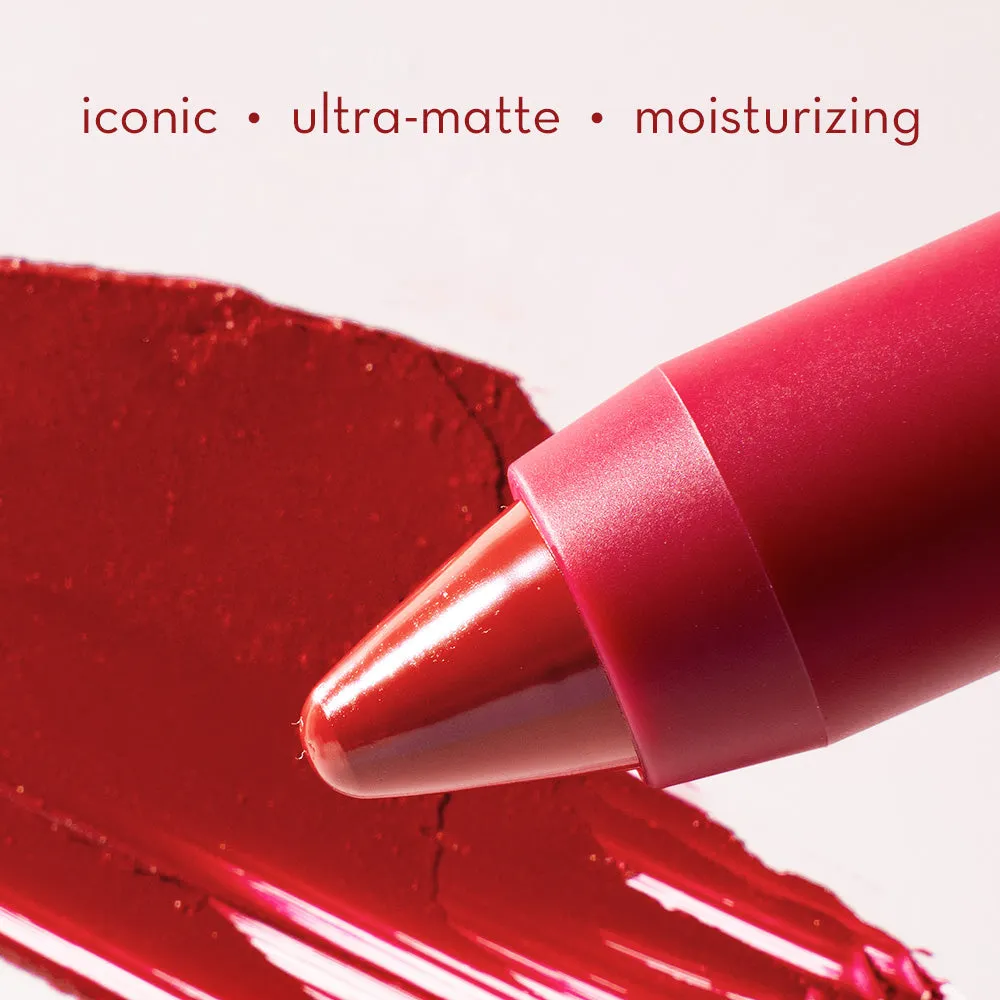 Happy Skin Shut Up and Kiss Me rouge à lèvres Obsessed mat