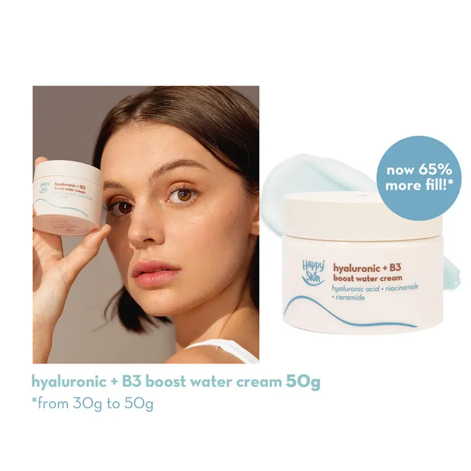 Happy Skin Hyaluronic + B3 crème visage hydratante