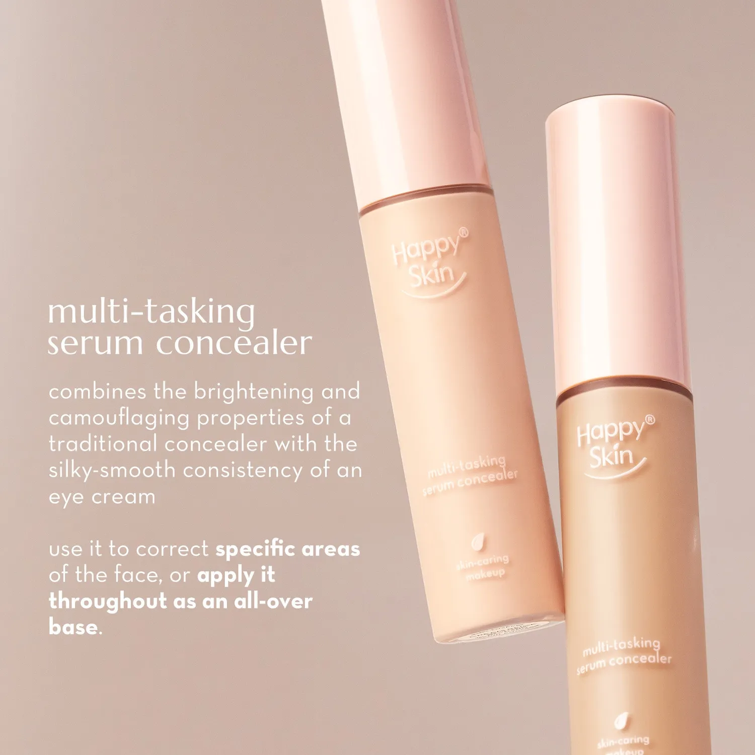 Happy Skin Second Skin Serum Concealer Nude Beige hydratant