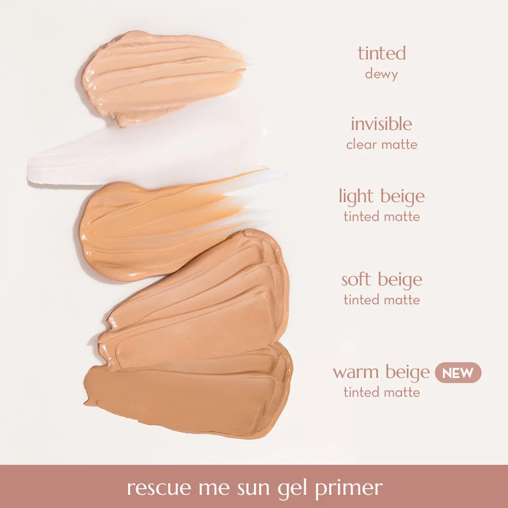 Happy Skin Rescue Me Tinted Matte Sun Gel Primer base SPF 40 Light Beige