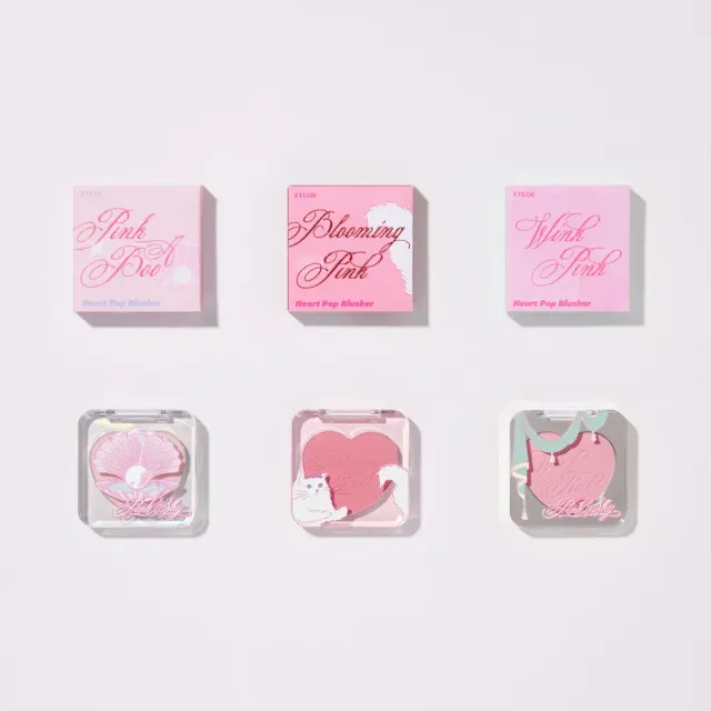 ETUDE Heart Pop Blusher Pink Shy blush rose 4g éclatant