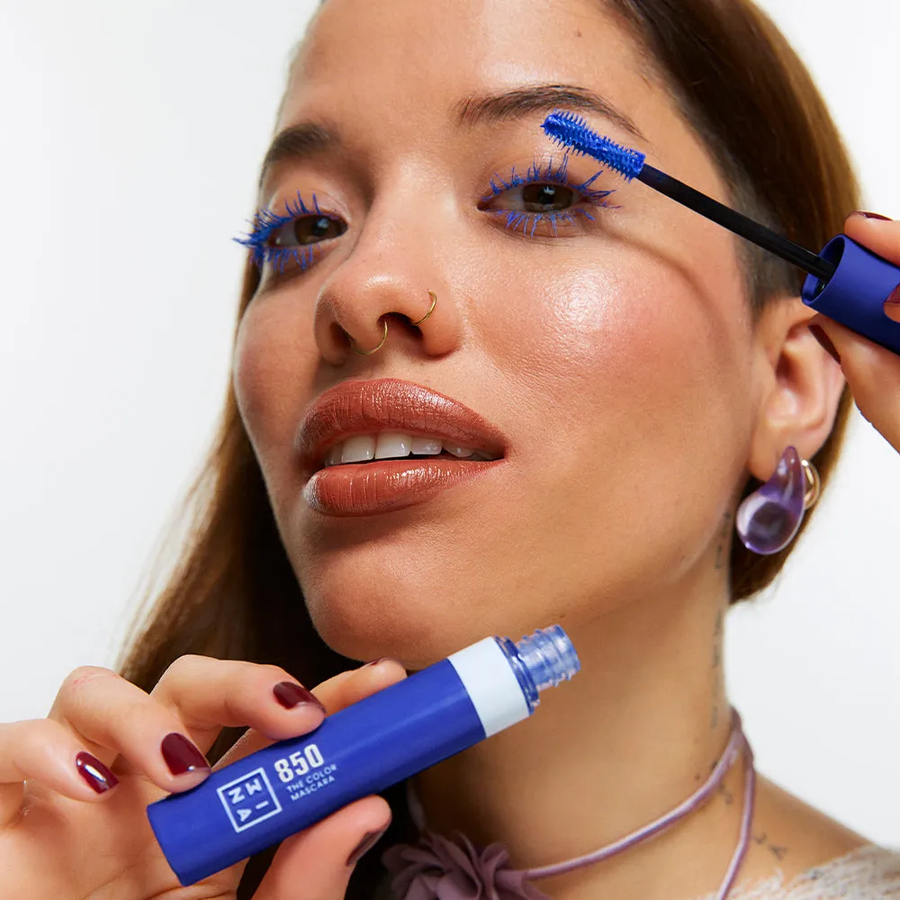3INA The Color Mascara 850 mascara bleu électrique intense
