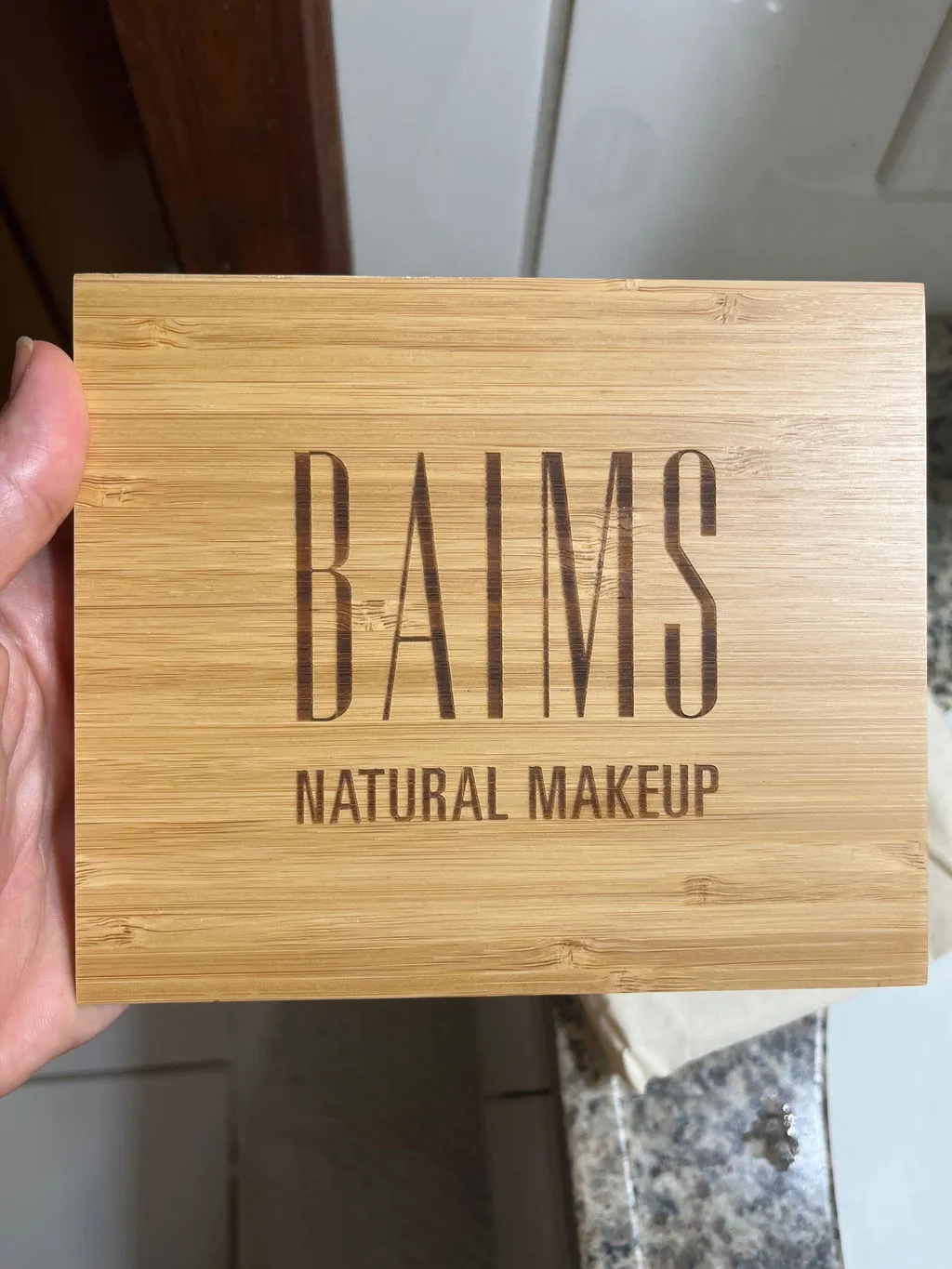 Baims Bamboo Palette vide palette maquillage bambou
