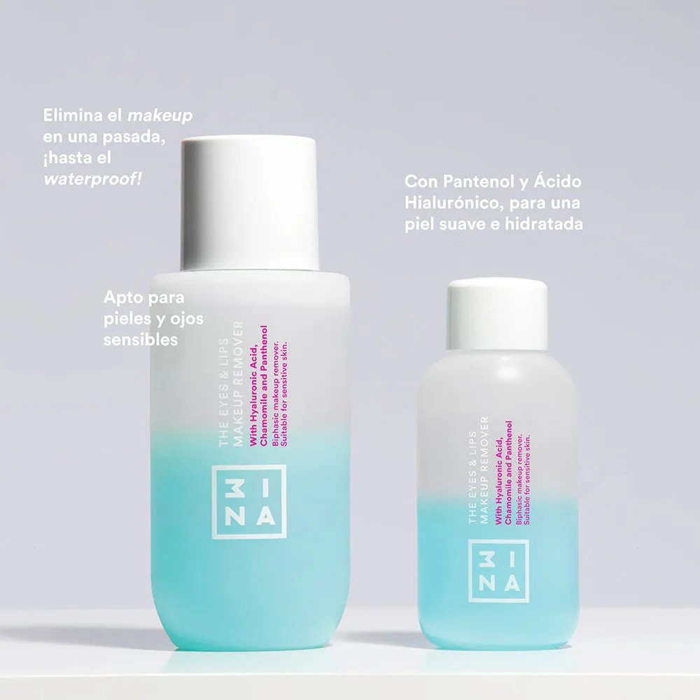 3INA Eyes & Lips Remover mini démaquillant biphasé