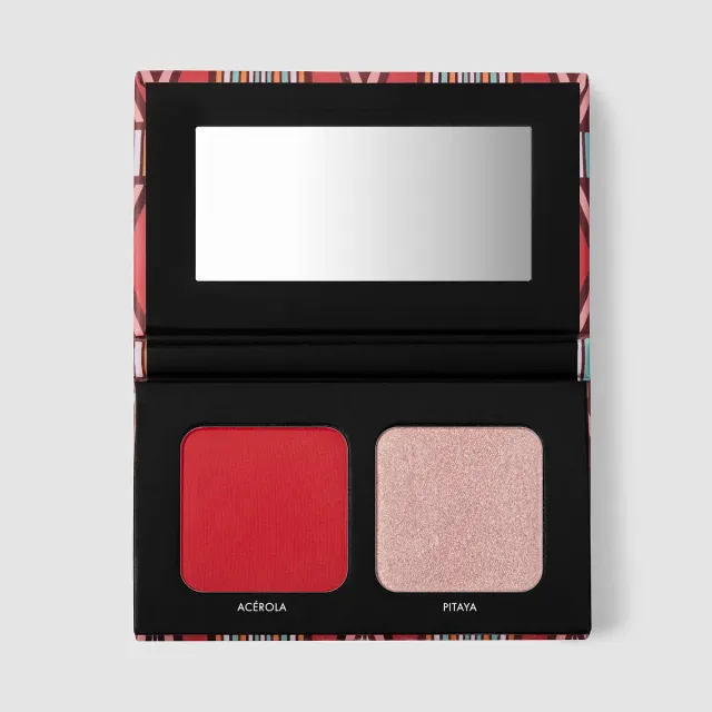 Black Up Wax Duo 02 duo blush enlumineur mat