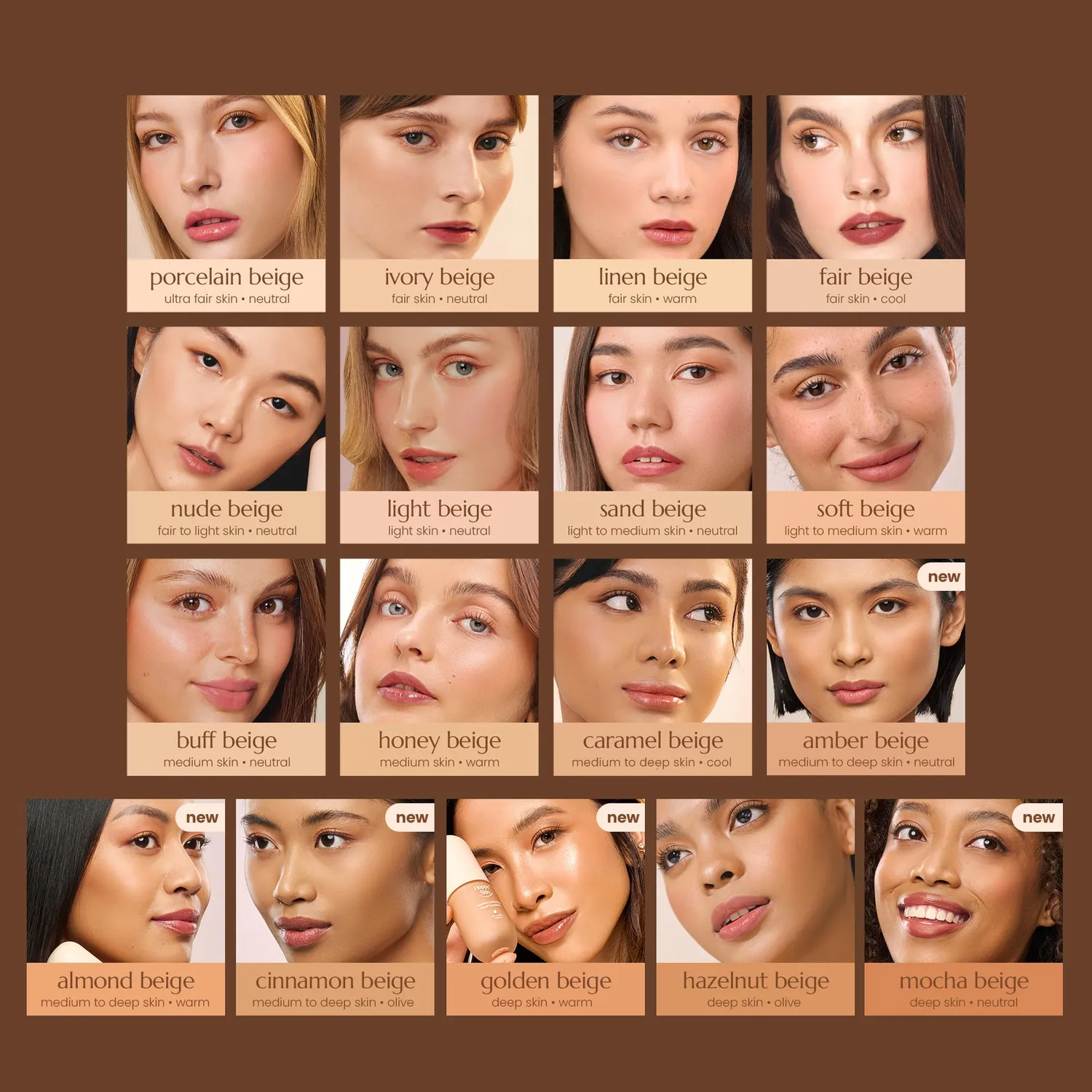 Happy Skin Off Duty fond de teint Porcelain Beige soin