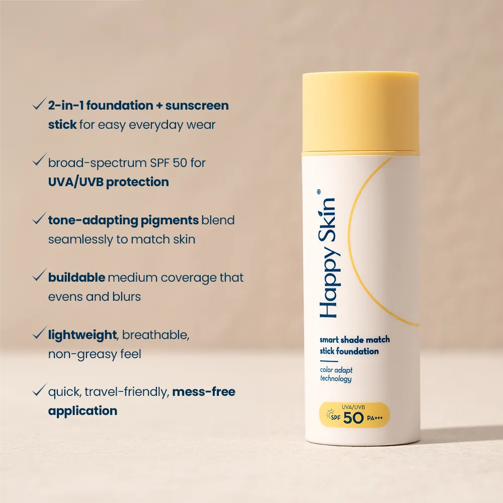 Happy Skin Smart Shade Match Stick fond de teint Light Beige SPF50