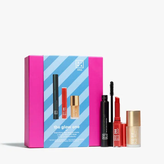 3INA The Glow One Kit kit maquillage mascara highlighter rouge