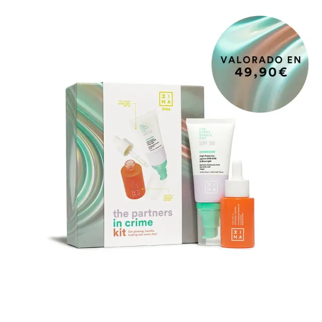 3INA Partners in Crime Kit kit soin vitamine C SPF50 éclat