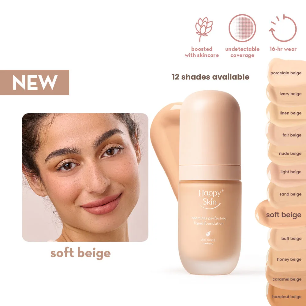 Happy Skin Off Duty Perfect Base Duo fond de teint Nude Beige mat