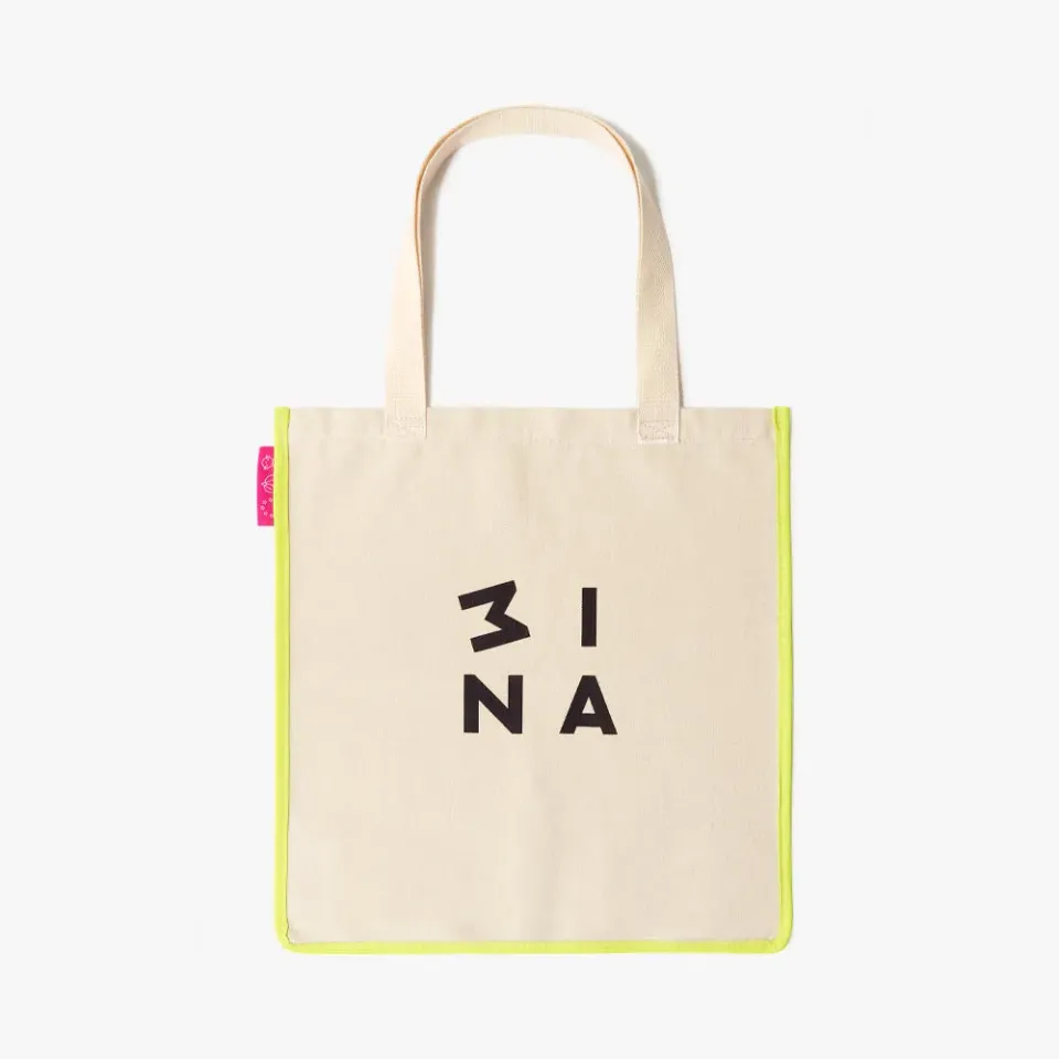 3INA The Tote Bag sac coton réutilisable format essentiel