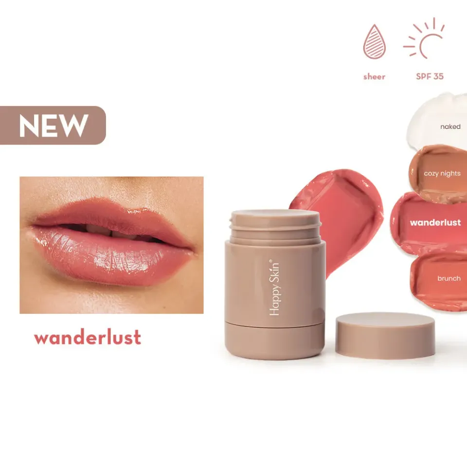 Happy Skin Hydro-Peptide Lip Treatment Twist Pod soin lèvres SPF35