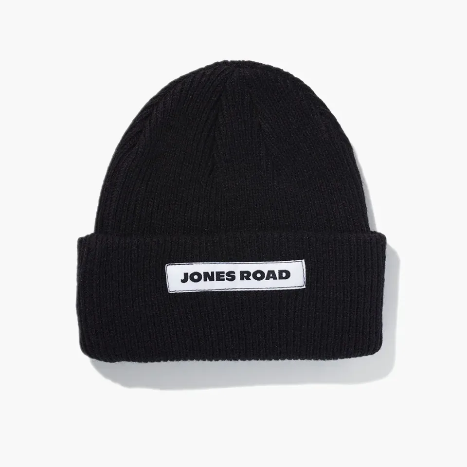 Jones Road The Beanie bonnet noir laine taille unique doux