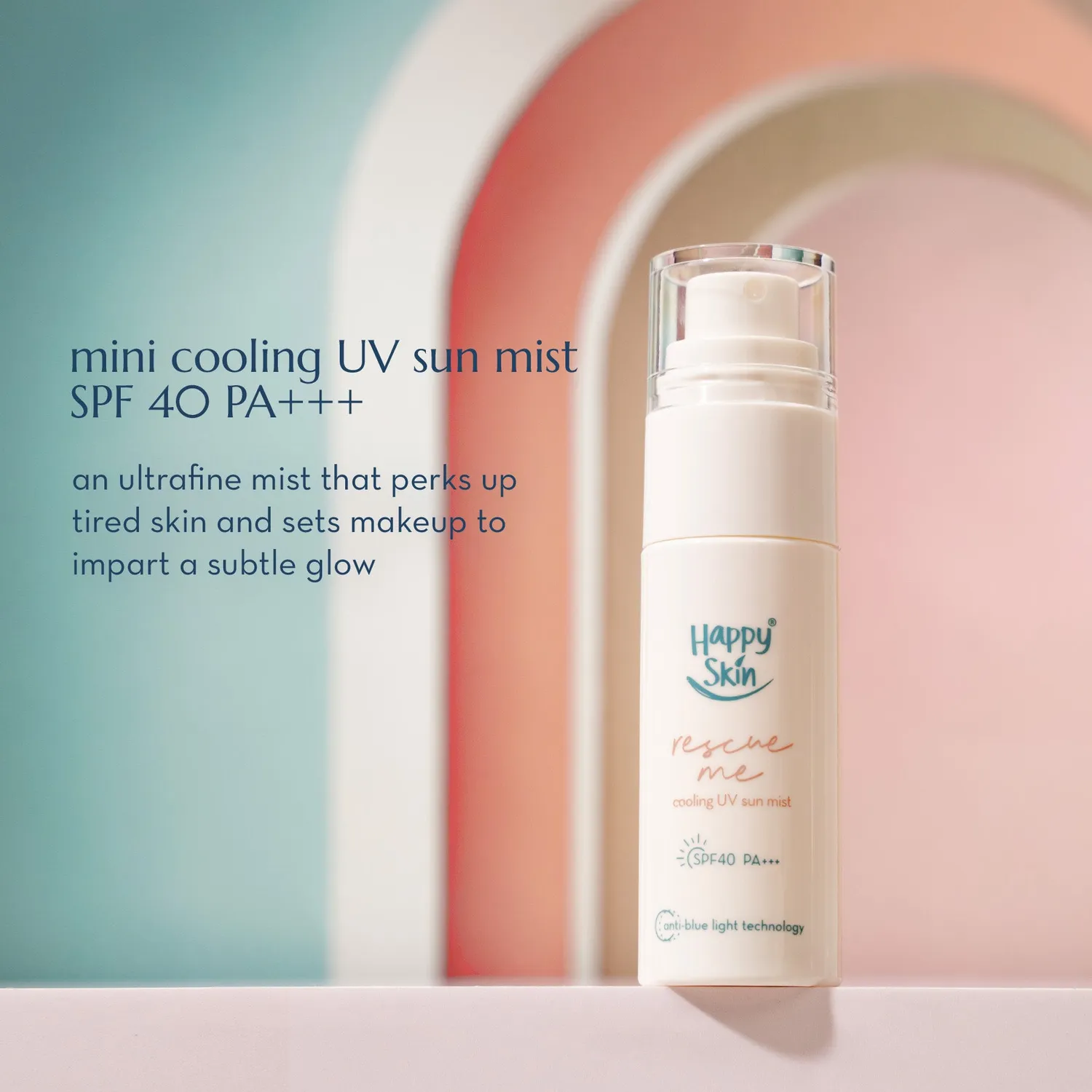 Happy Skin Rescue Me Mini brume solaire SPF40 anti-lumière bleue