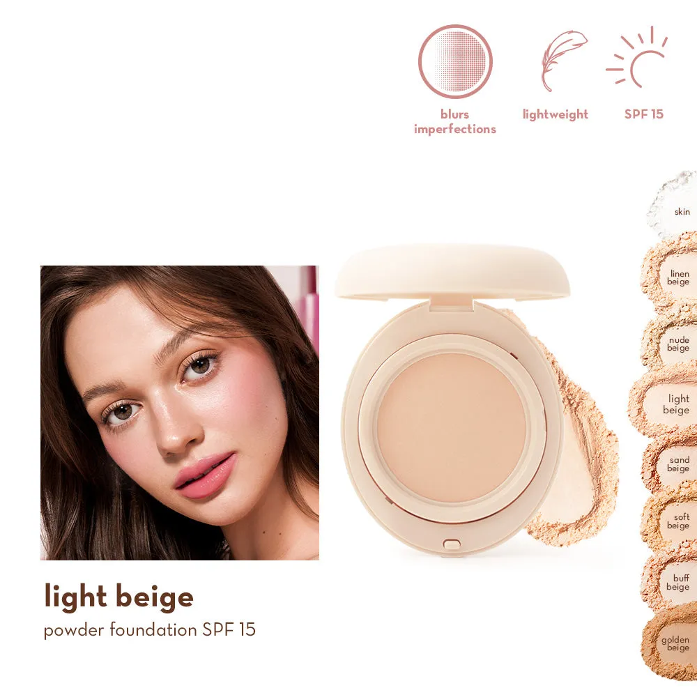 Happy Skin Off Duty Powder fond de teint poudre Skin mat