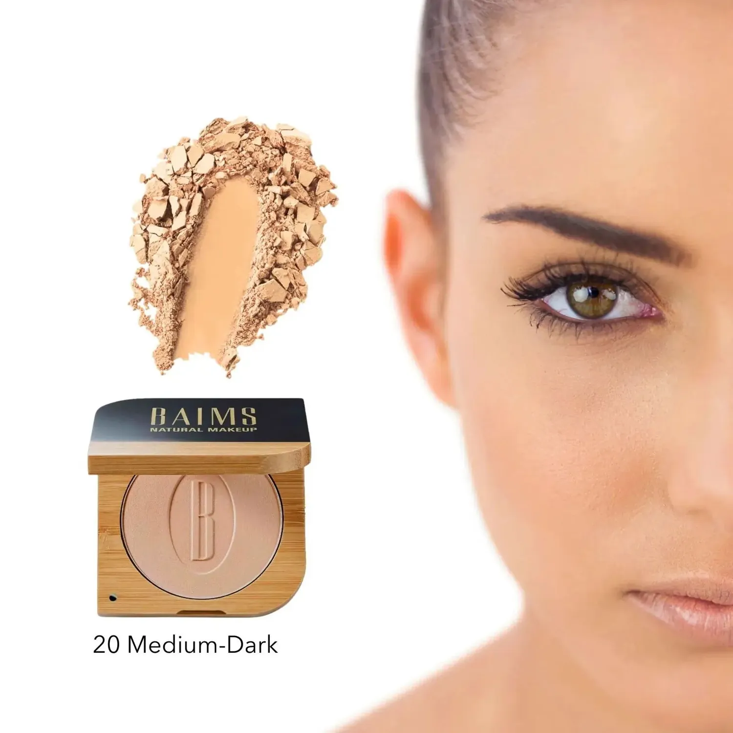 Baims Organic Cosmetics Poudre Minérale Compacte 10 Light