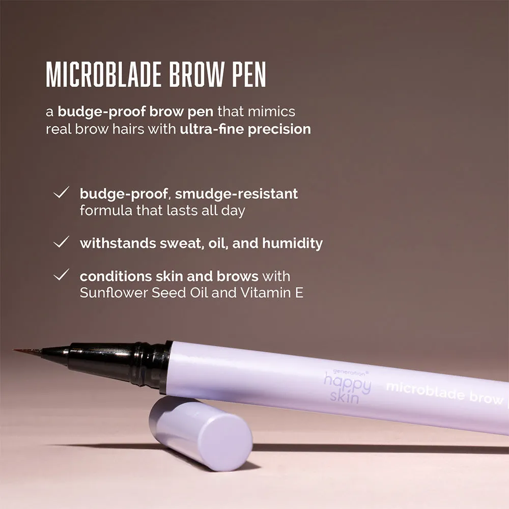 Generation Happy Skin Microblade Brow Pen sourcils teinte Taupe