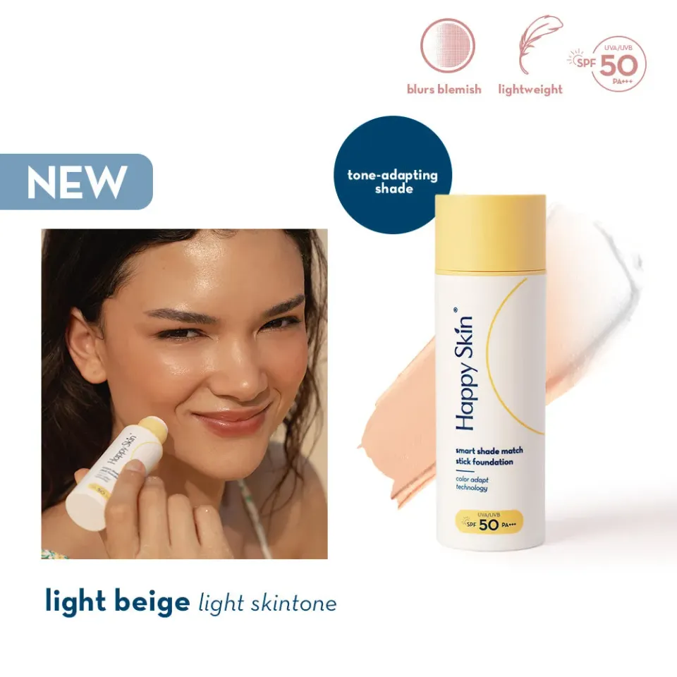 Happy Skin Smart Shade Match Stick fond de teint Light Beige SPF50