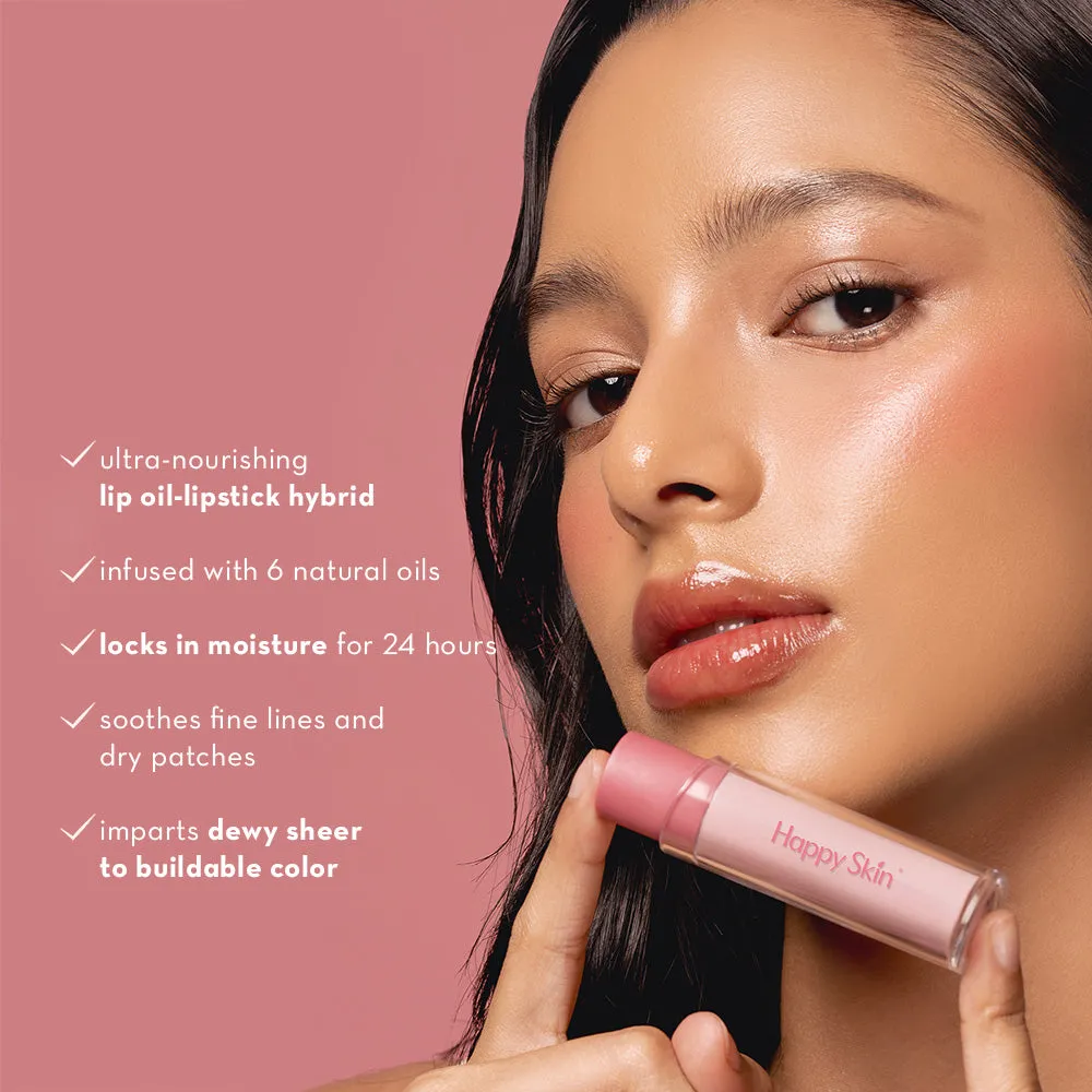 Happy Skin Lip Oil Stick Euphoria huile teintée 24h
