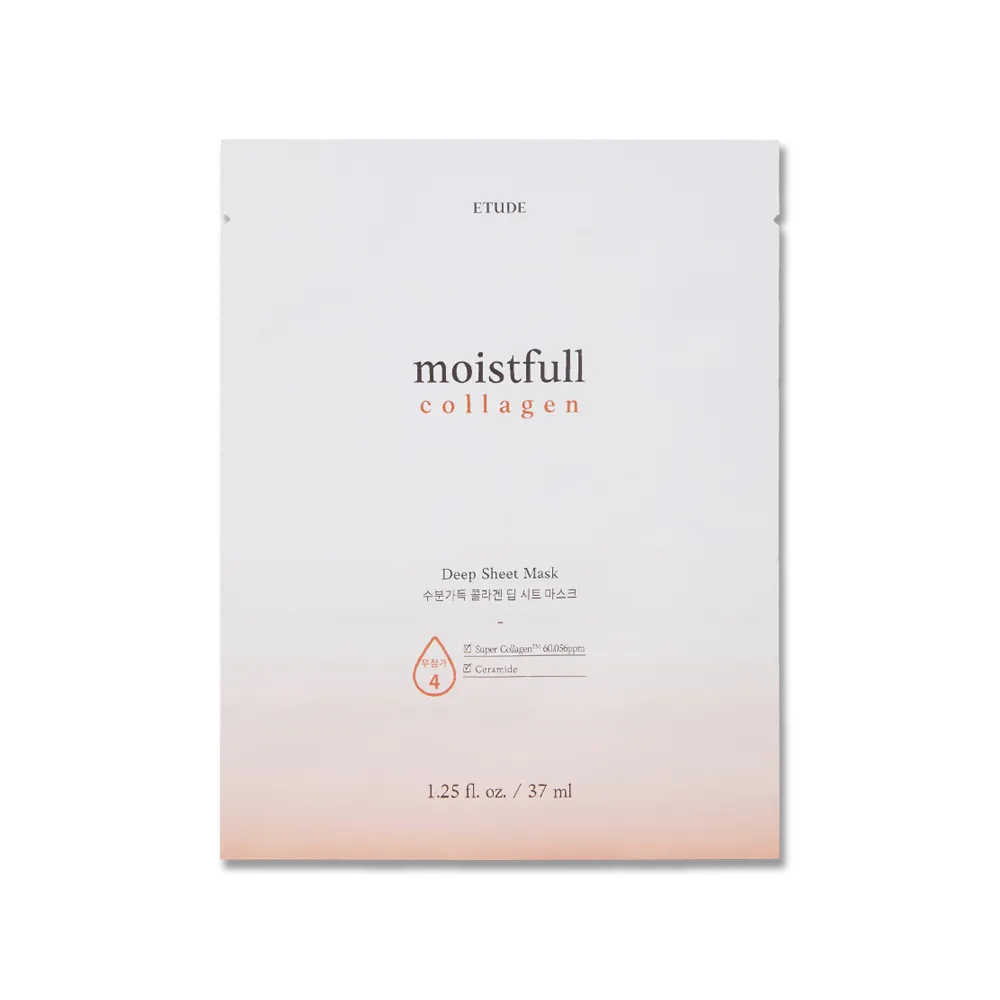 ETUDE Moistfull Collagen Deep Sheet Mask masque 37ml hydratant