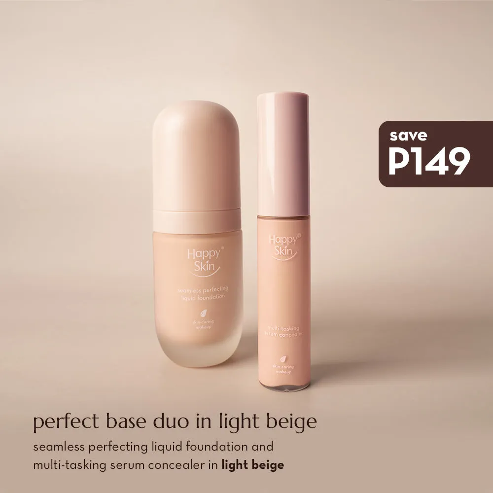 Happy Skin Off Duty Perfect Base Duo fond de teint Nude Beige mat