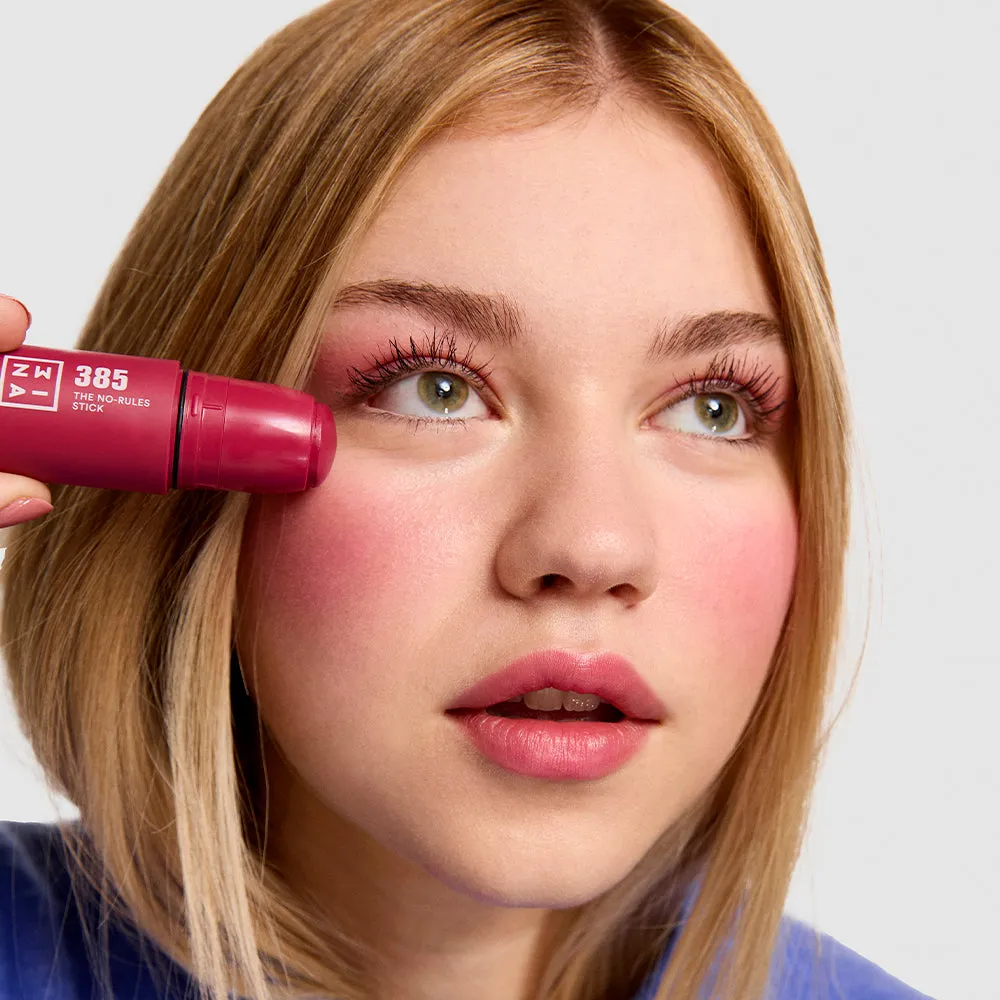 3INA The No-Rules Stick 385 stick blush 3-en-1 pastel