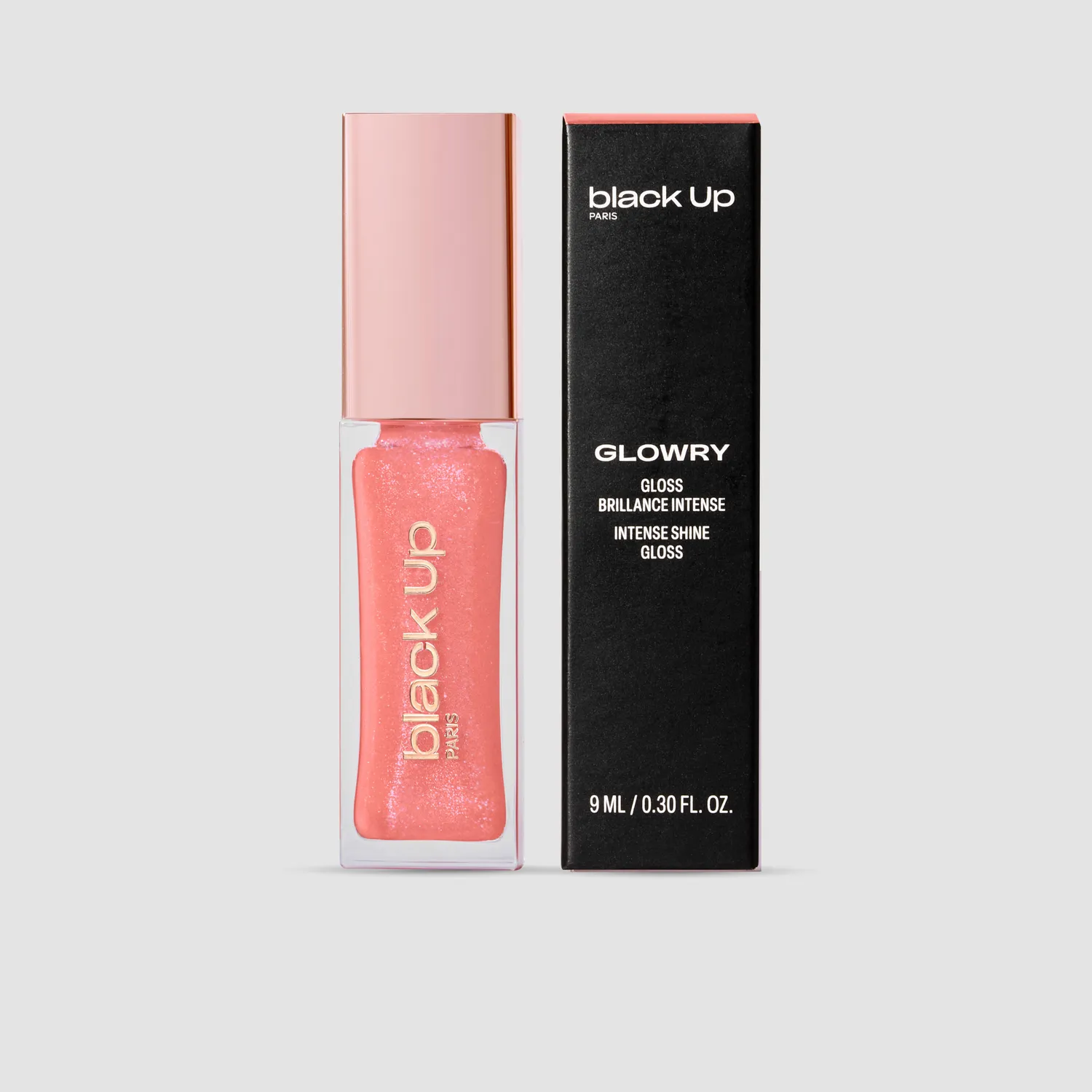 Black Up Glowry Gloss Blush 01 gloss lumineux