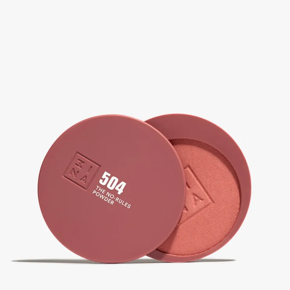 3INA The No-Rules Powder 504 Blush 3-en-1 sans talc
